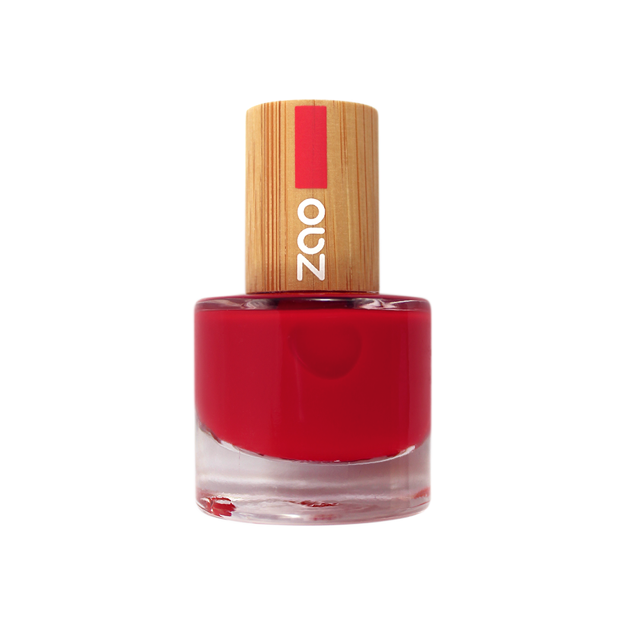Zao Makeup Nail Polish - Classic Red - Life Before Plastik